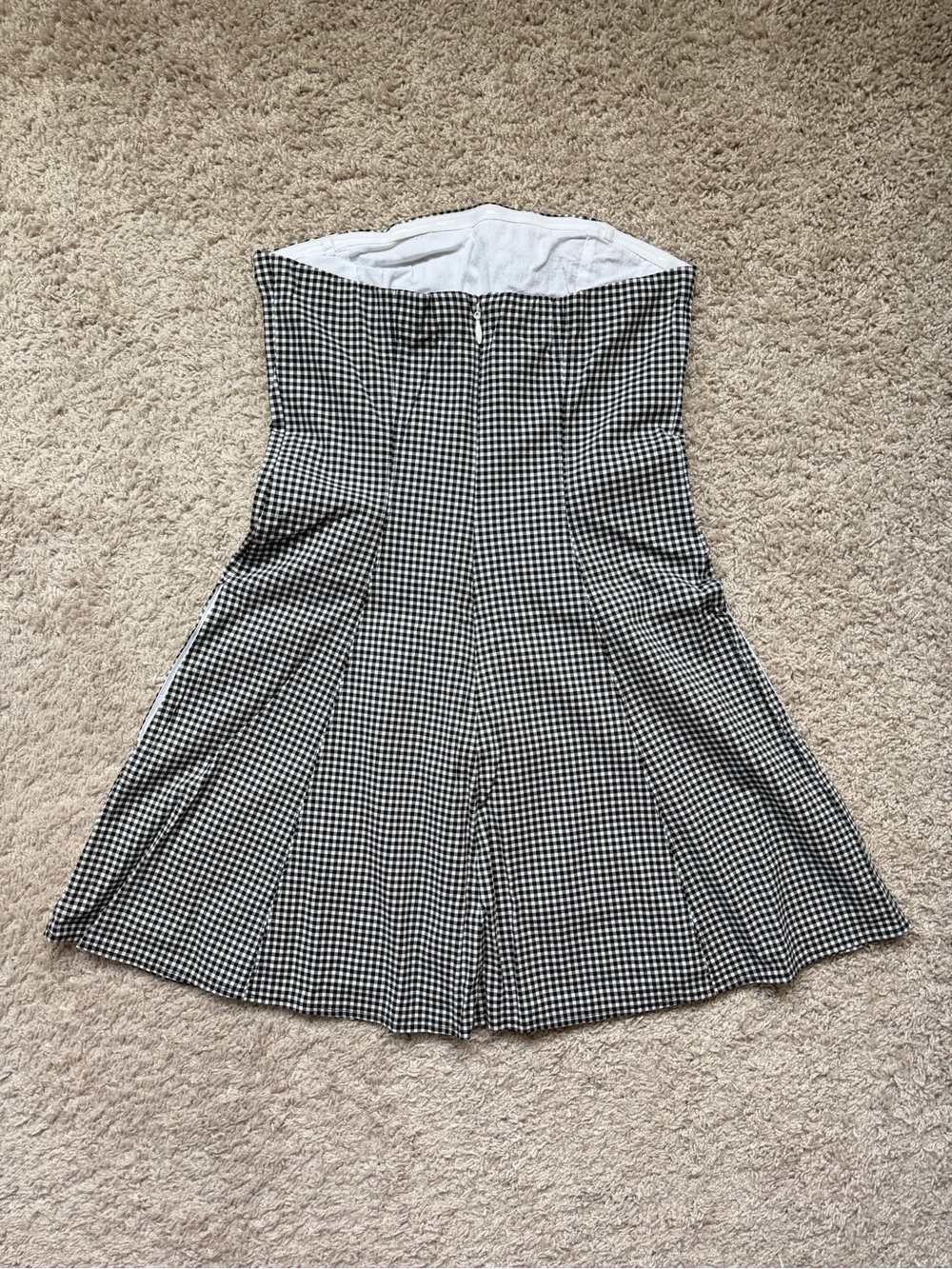 Abercrombie & Fitch Black and White Mila Strapless Mini Dress Medium NWT - Picture 9 of 9